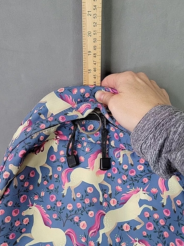 Unicorns and Roses backpack padded laptop pocket back pack