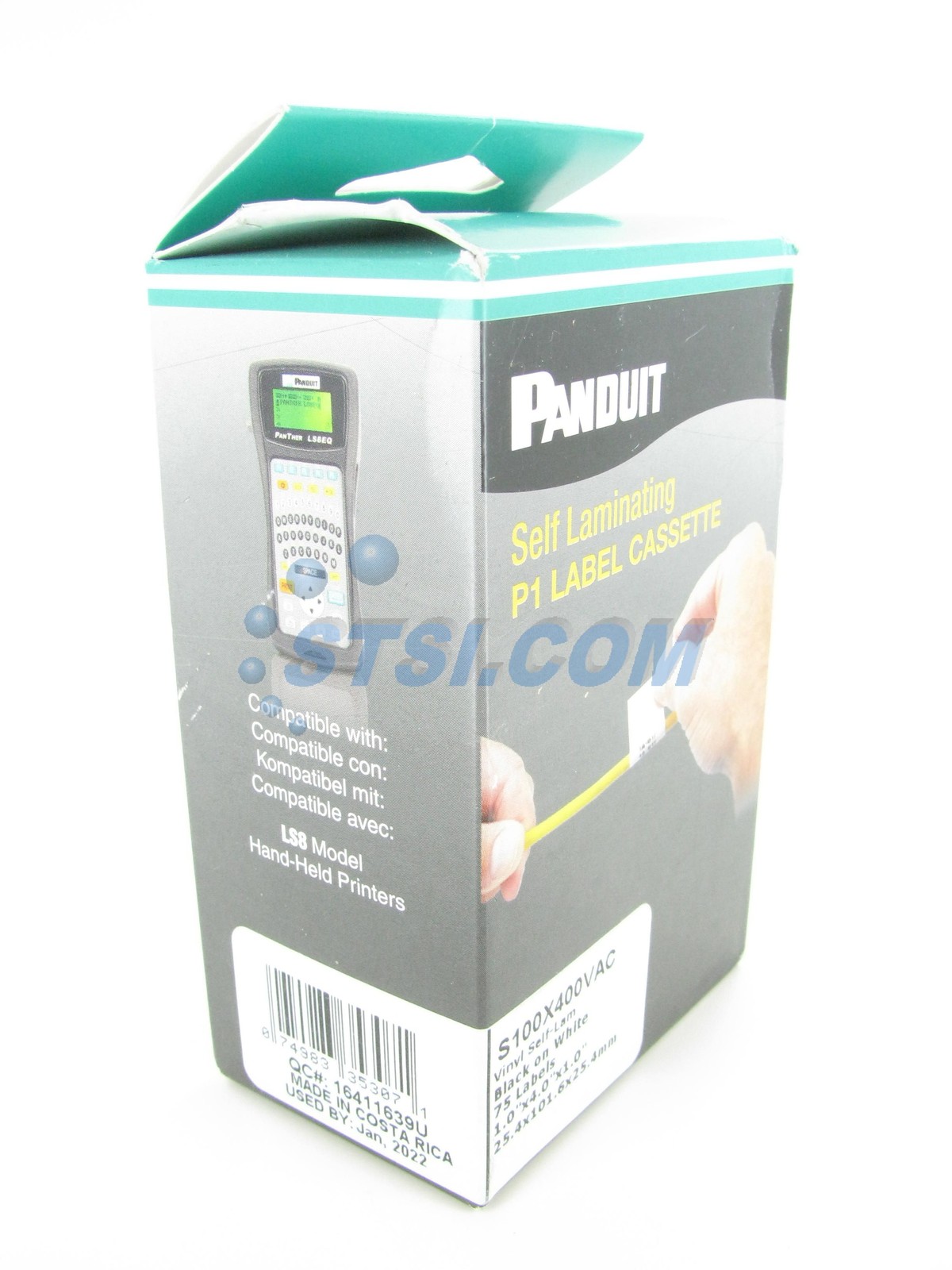 Panduit P1 Label Cassette S100X400VAC 175 Labels White Self Laminating 1x4 ~STSI