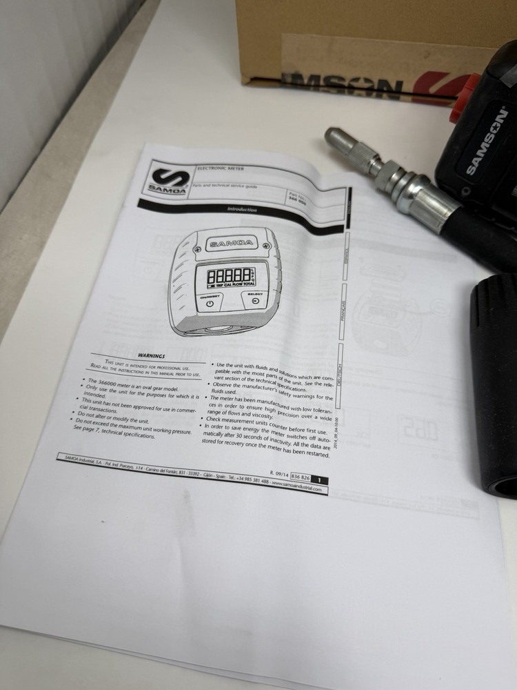 Samson 365532 Standard Volume Digital Meter Manual Control Handle
