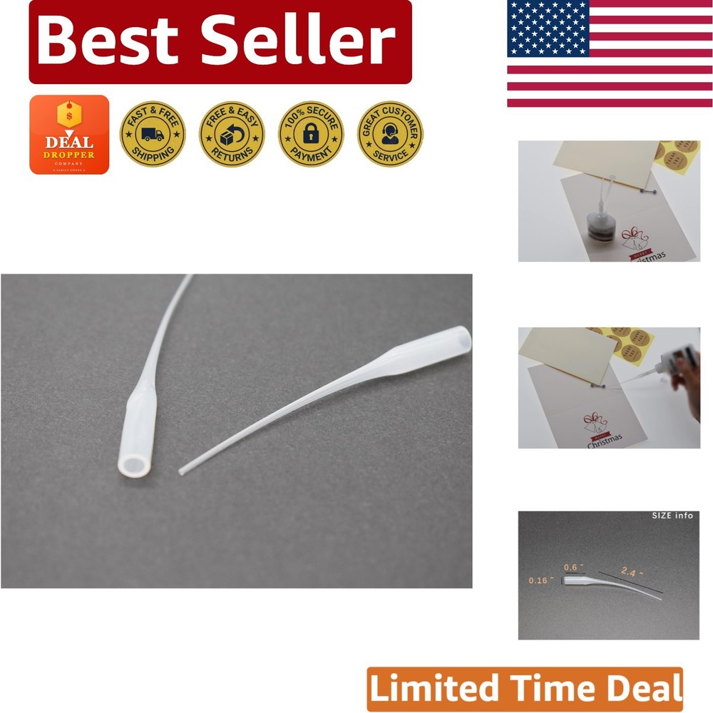 High Precision Glue Applicator Tips - 200 Count, Compatible with Most Bottles