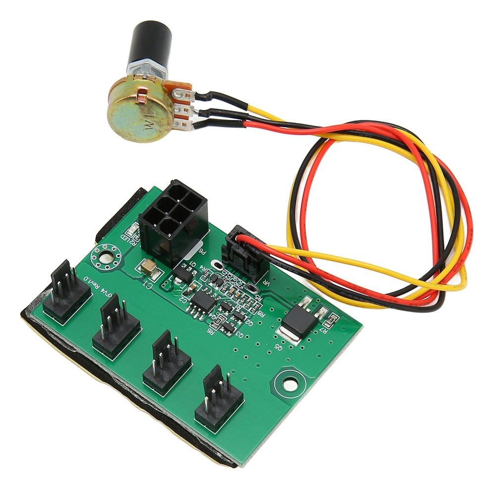 PC Fan Speed Controller PC Fan Splitter DC 12V 4 Way For Desktop Case⭐
