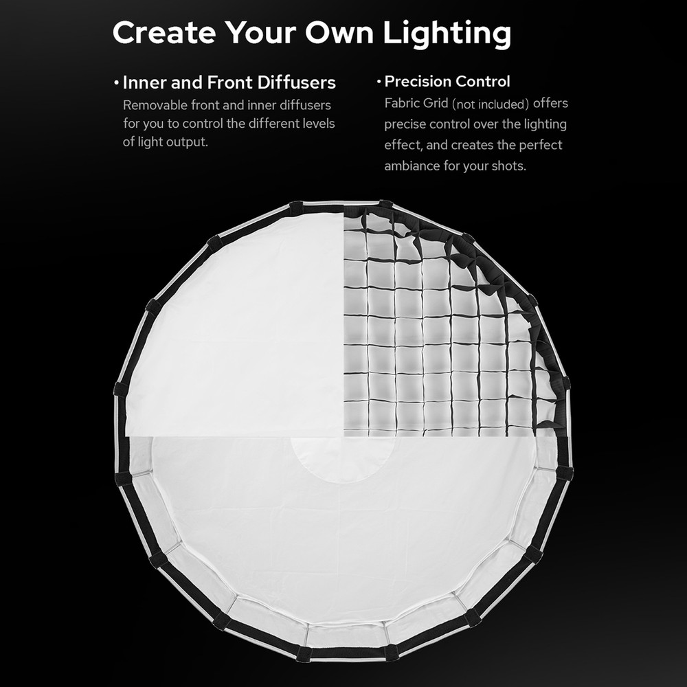 Godox S85T Quick Release Umbrella Softbox with Standard Bowen Mount & Diffusers