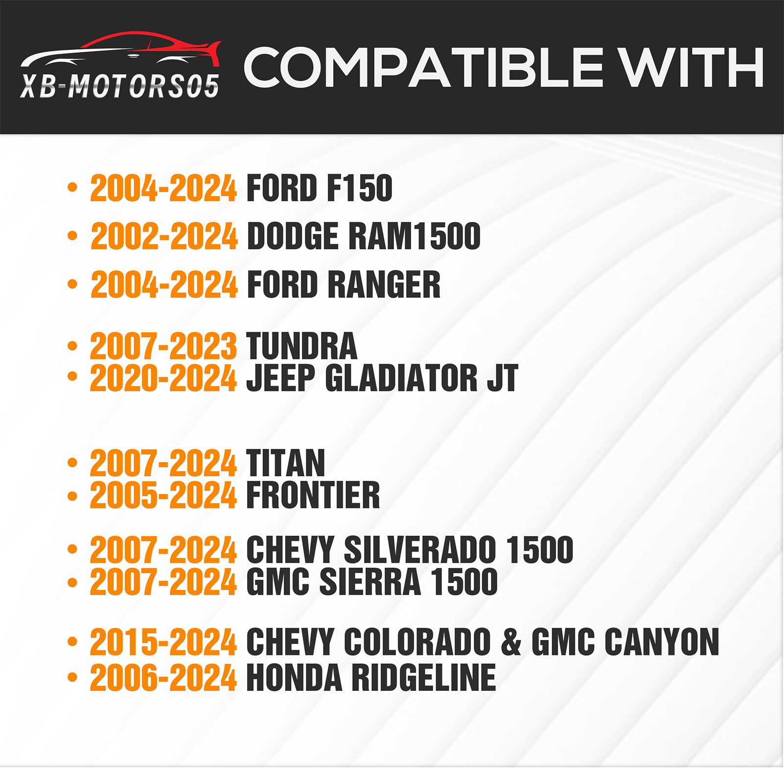 23"1000lbs High Bed Racks Truck Cargo Carrier for F150/Ram/1500/Ranger/Colorado