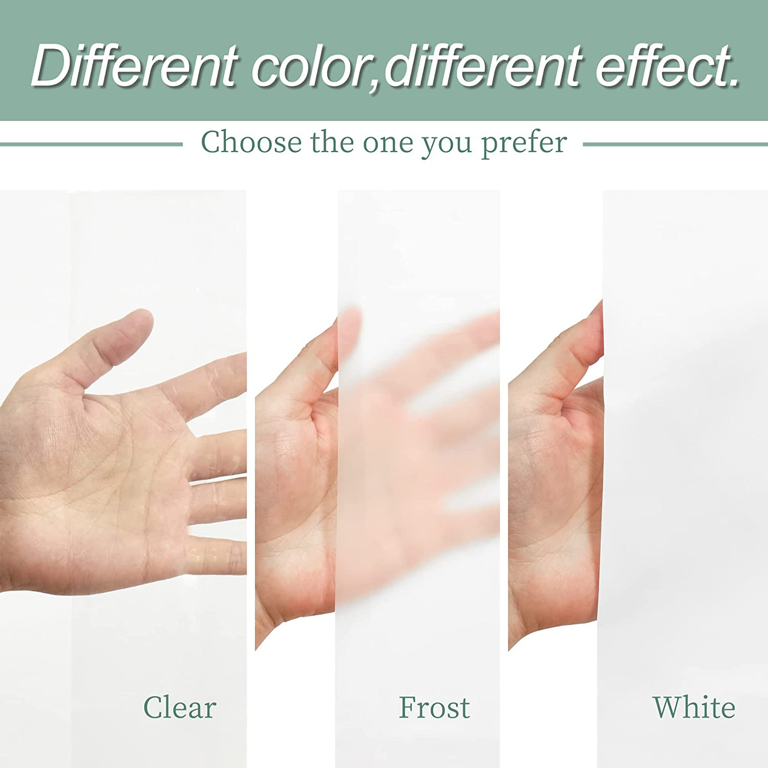 Clear Shower Curtain Liner with 3 Magnets, 72x72 Premium Flexible Sturdy Plastic