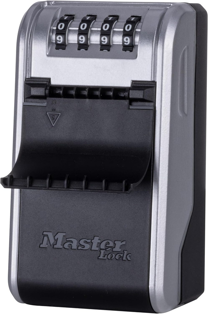 High Capacity Key Lockbox, Combination Dial, Wall Mount