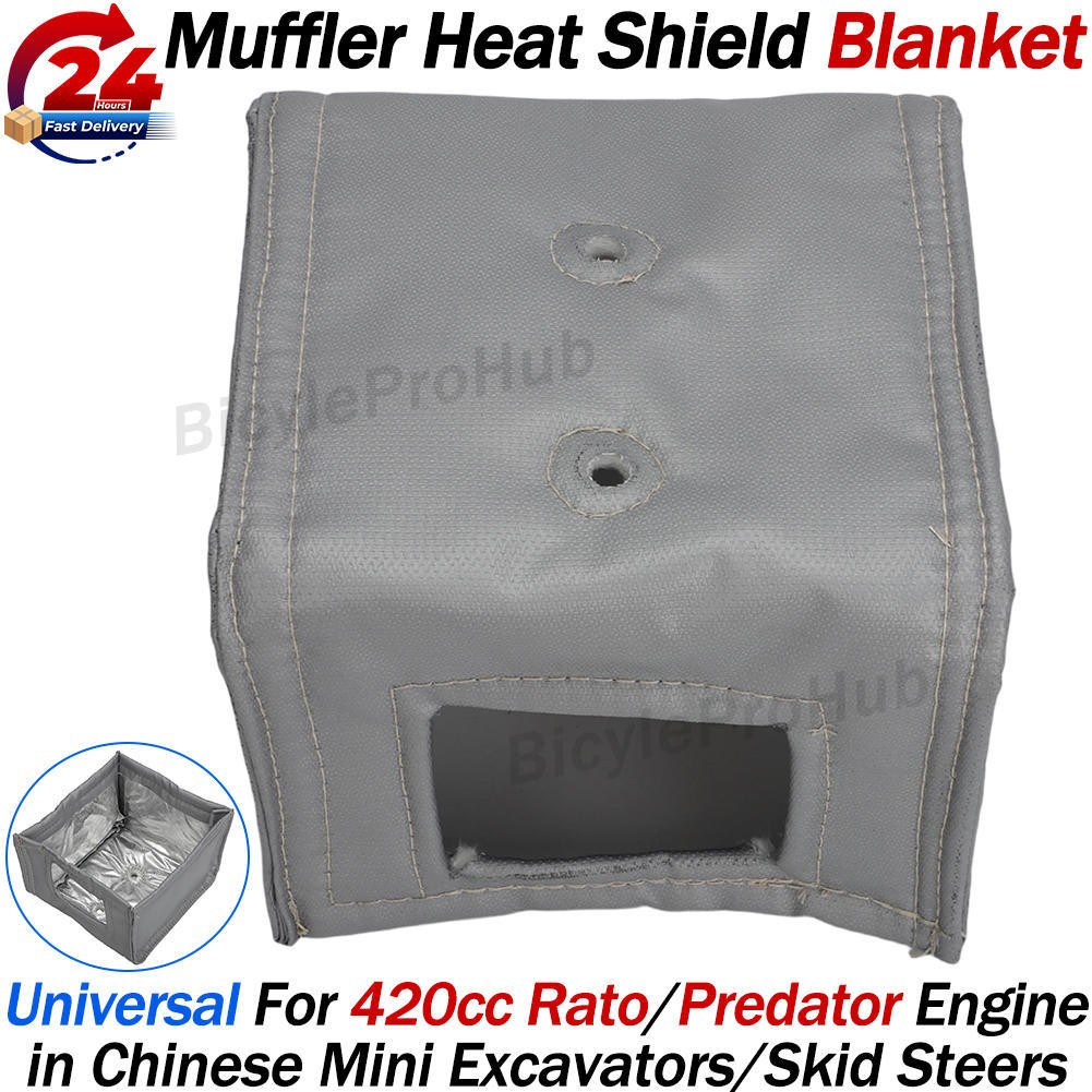 Muffler Heat Shield Blanket for 420cc Rato Predator Mini Excavator / Skid Steer
