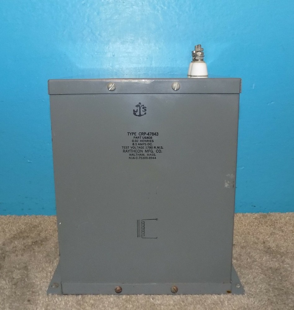 Raytheon Filter Choke 0.02hys@8.5 Amps Good Condition US Navy