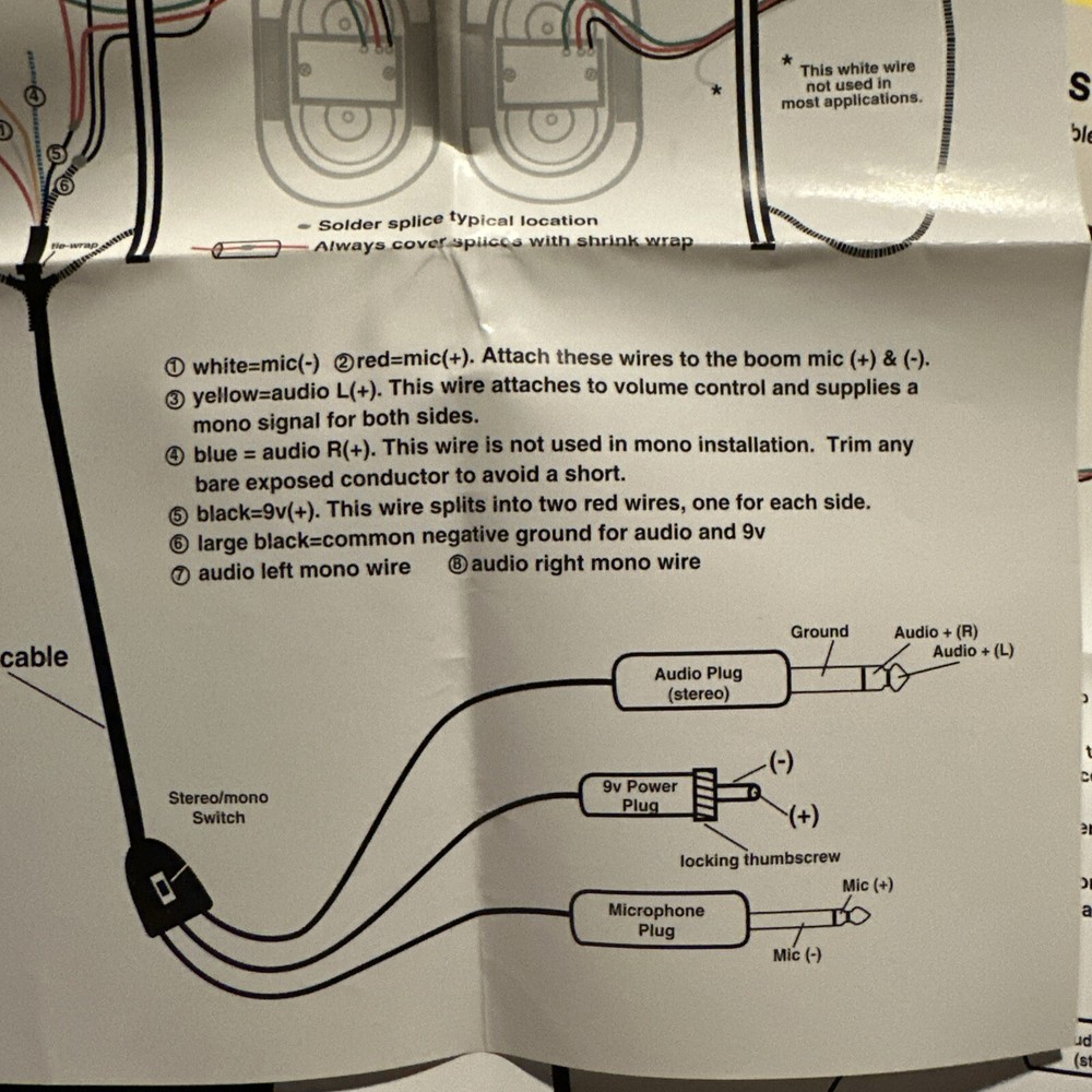 David clark Amp Cable