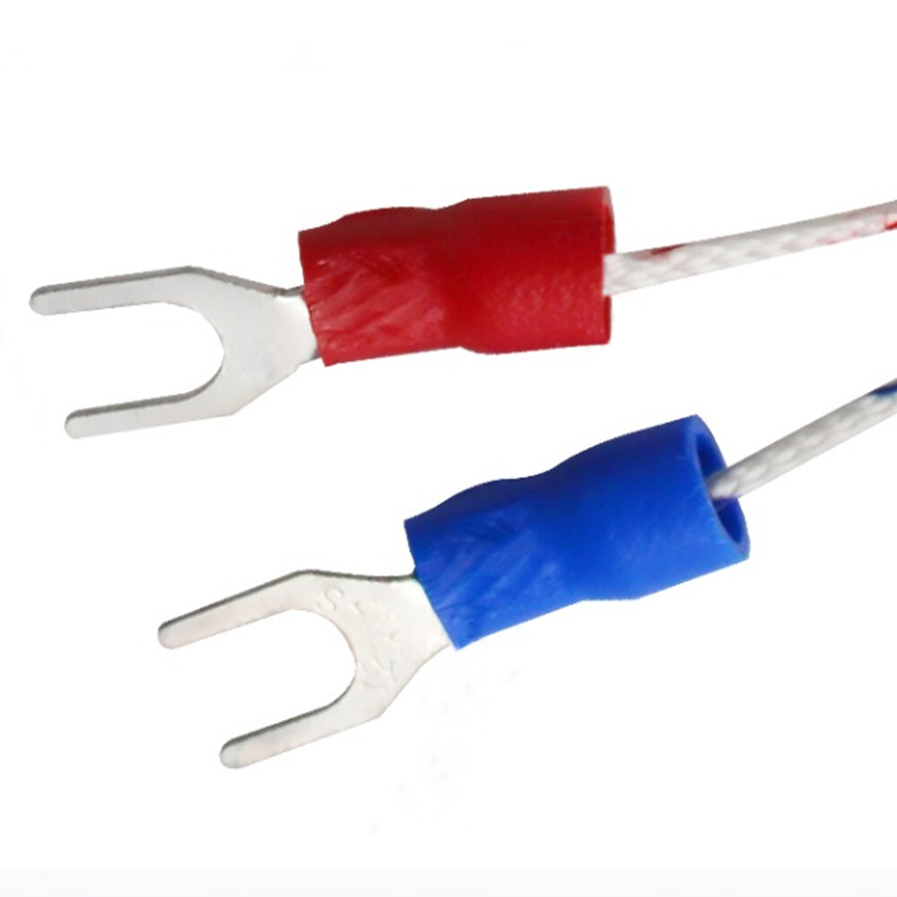10pcs M6 x 1.0mm Threaded Temperature Sensor K-type Thermocouple Probe 2m Cable