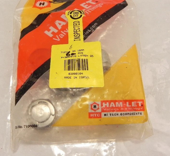 Ham-Let Plug 7121L SS 16mm  (6)