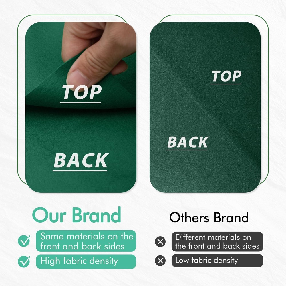 Pool Table Felt and Bumper Kit Felt for Billiard Cloth with Pool Table Bumper...
