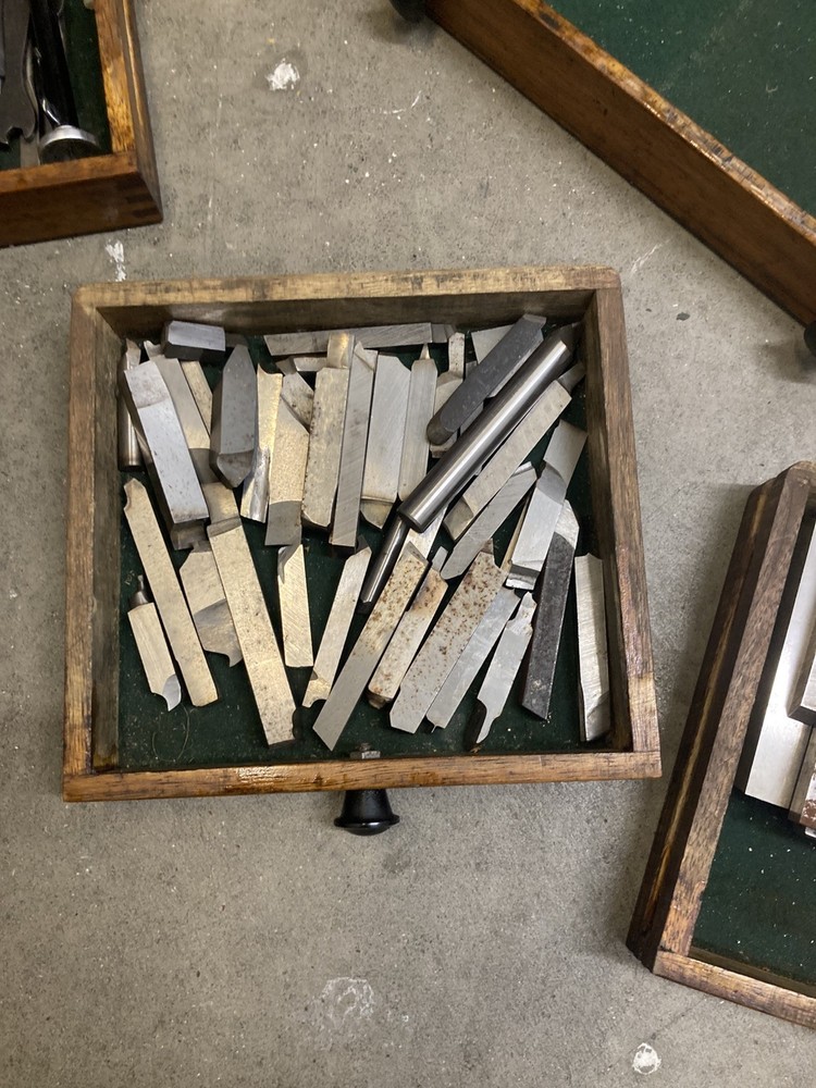 Vintage Moore & Wright Engineers Toolbox With Tools