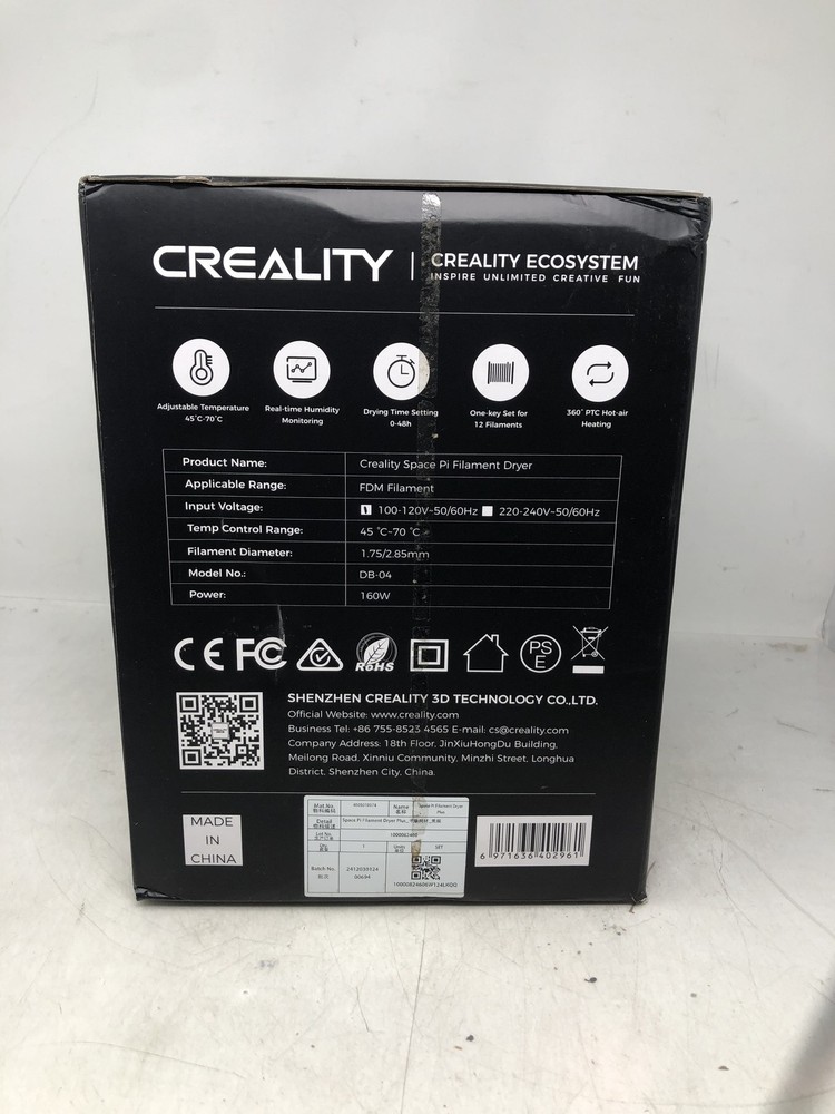 Creality Space Pi Filament Dryer 3D Printer Filament Drying Box