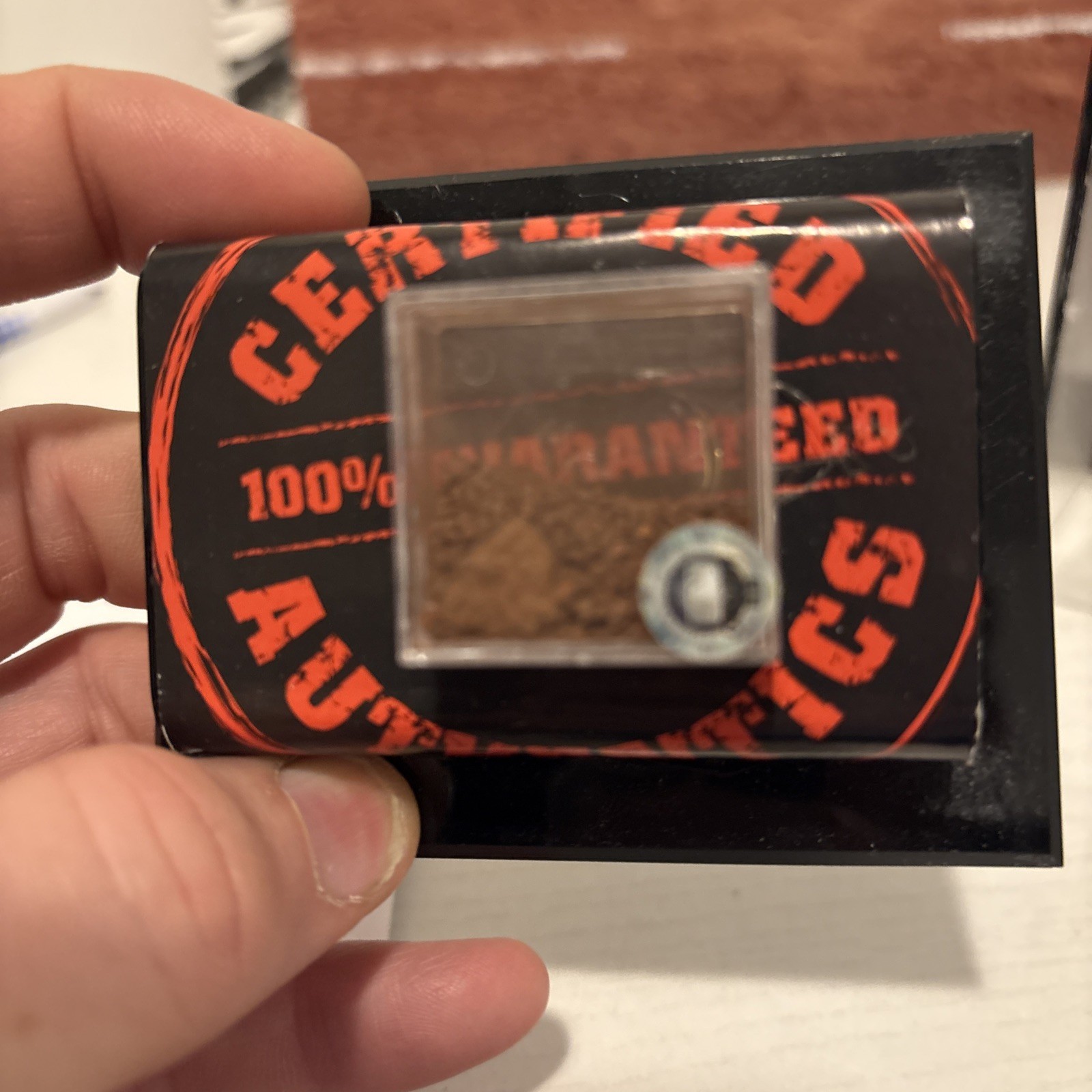 Roger Clemens Certified Authentics Mounted Memories Game Used Dirt