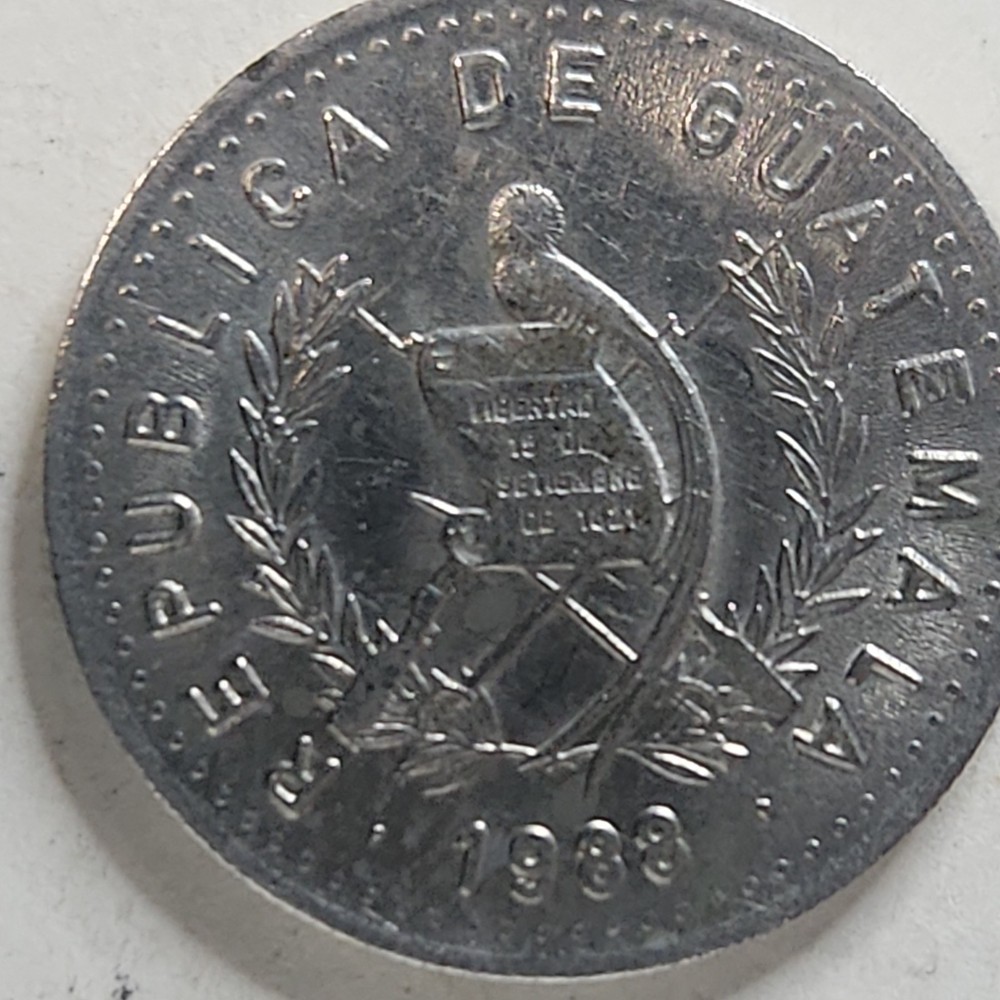 1988 Guatemala 10c MAJOR MULTI-ERROR: "The Panic Bird"