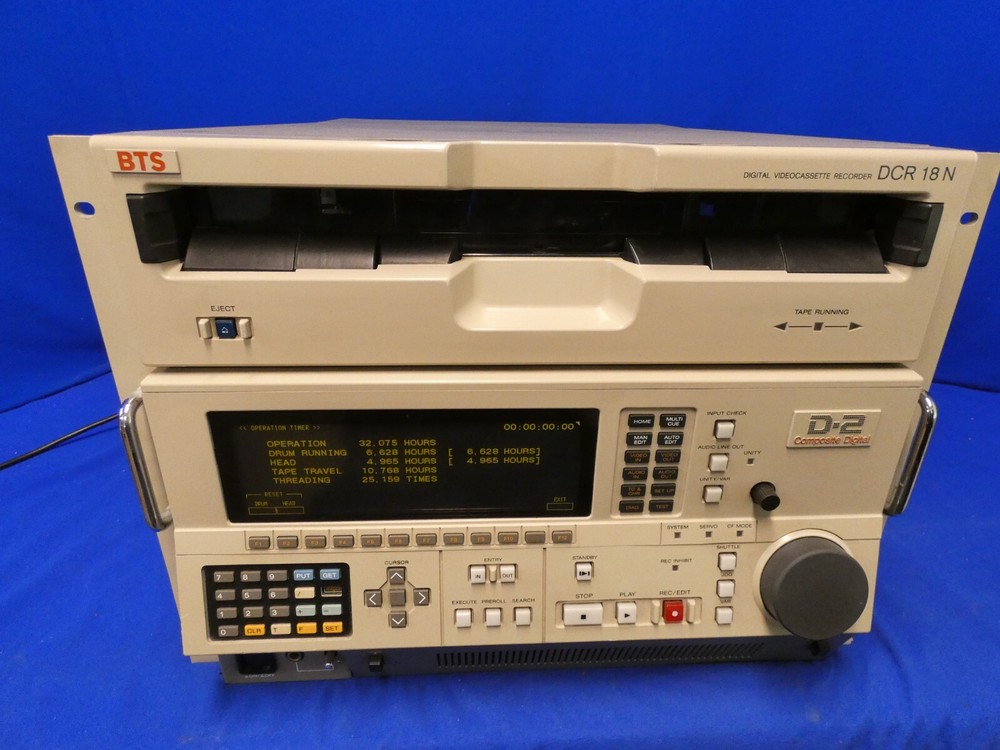 BTS DCR-18N D-2 Composite Digital Widemouth D2 Machine Sony DVR-18