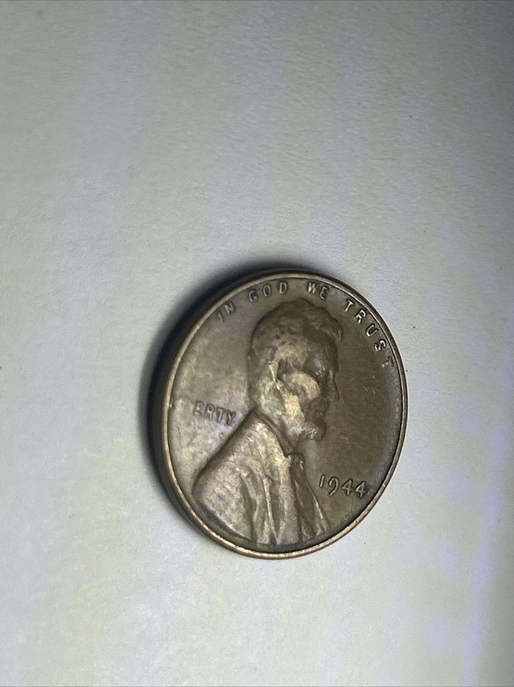 RARE 1944 Wheat Penny Cent Coin Error LETTERS mISSING