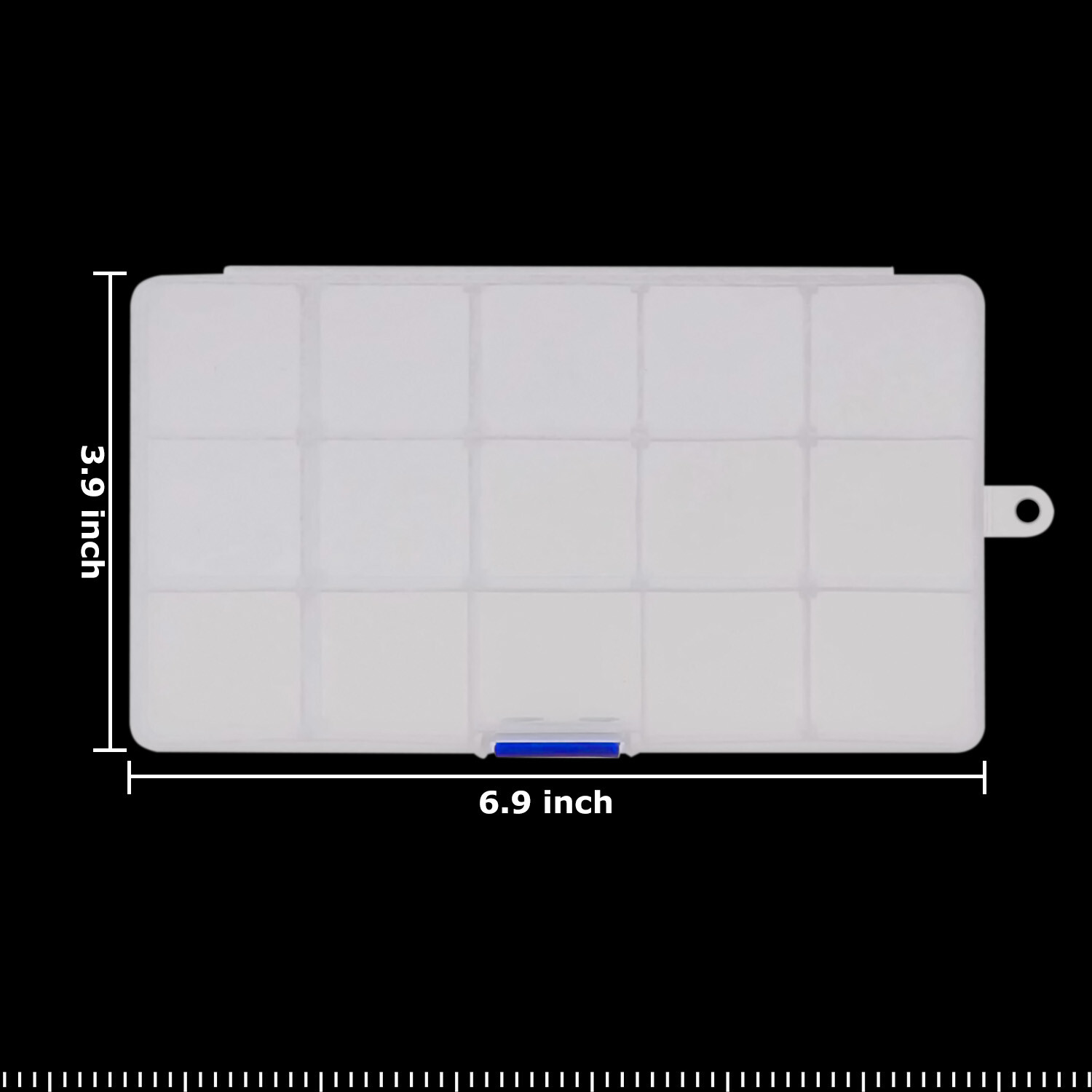 6 Pack Clear Jewelry Box Plastic Bead Storage Craft Container Earrings Organizer