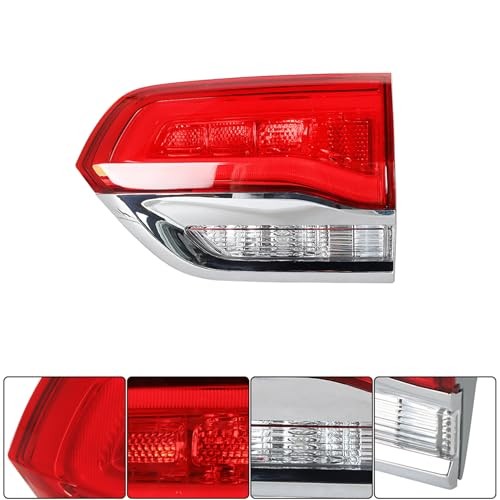 Tail Light Rear Light Assembly Inner Passenger Side Clear Lens Replacement for