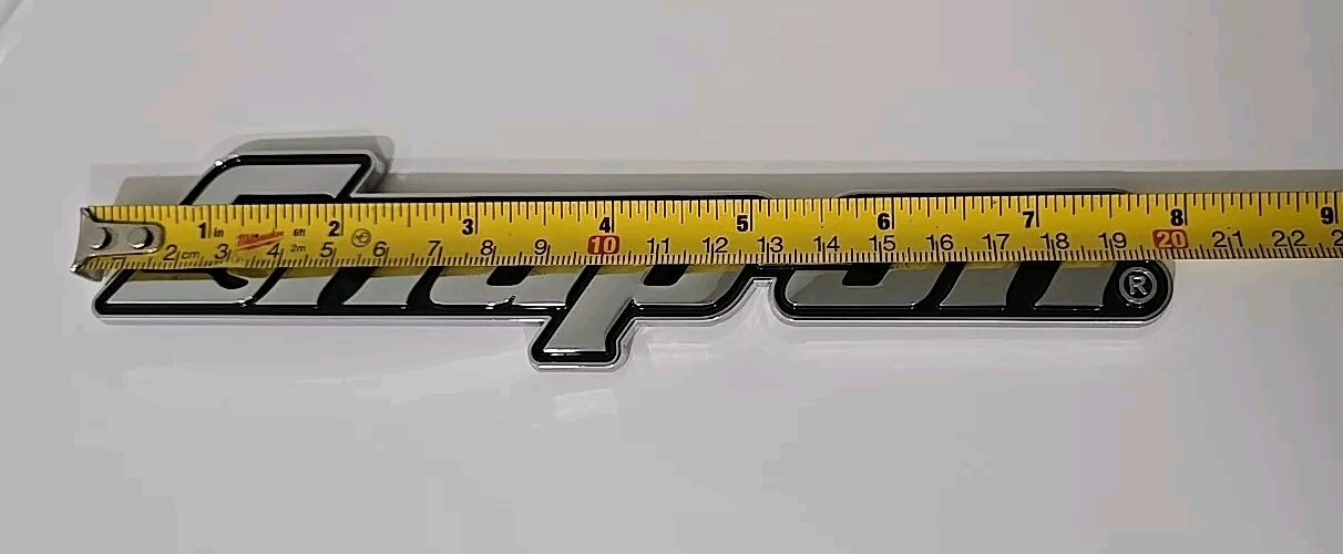 3PACK SNAP ON TOOL BOX LOGO EMBLEM Chrome Plastic Badge Decal 8" INCH NEW + GIFT