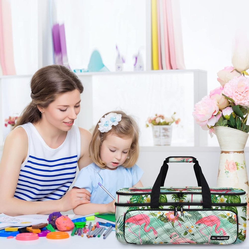 Carrying Case for Cricut Maker 3, Maker 4, Double-Layer Machine Bag with Cover .