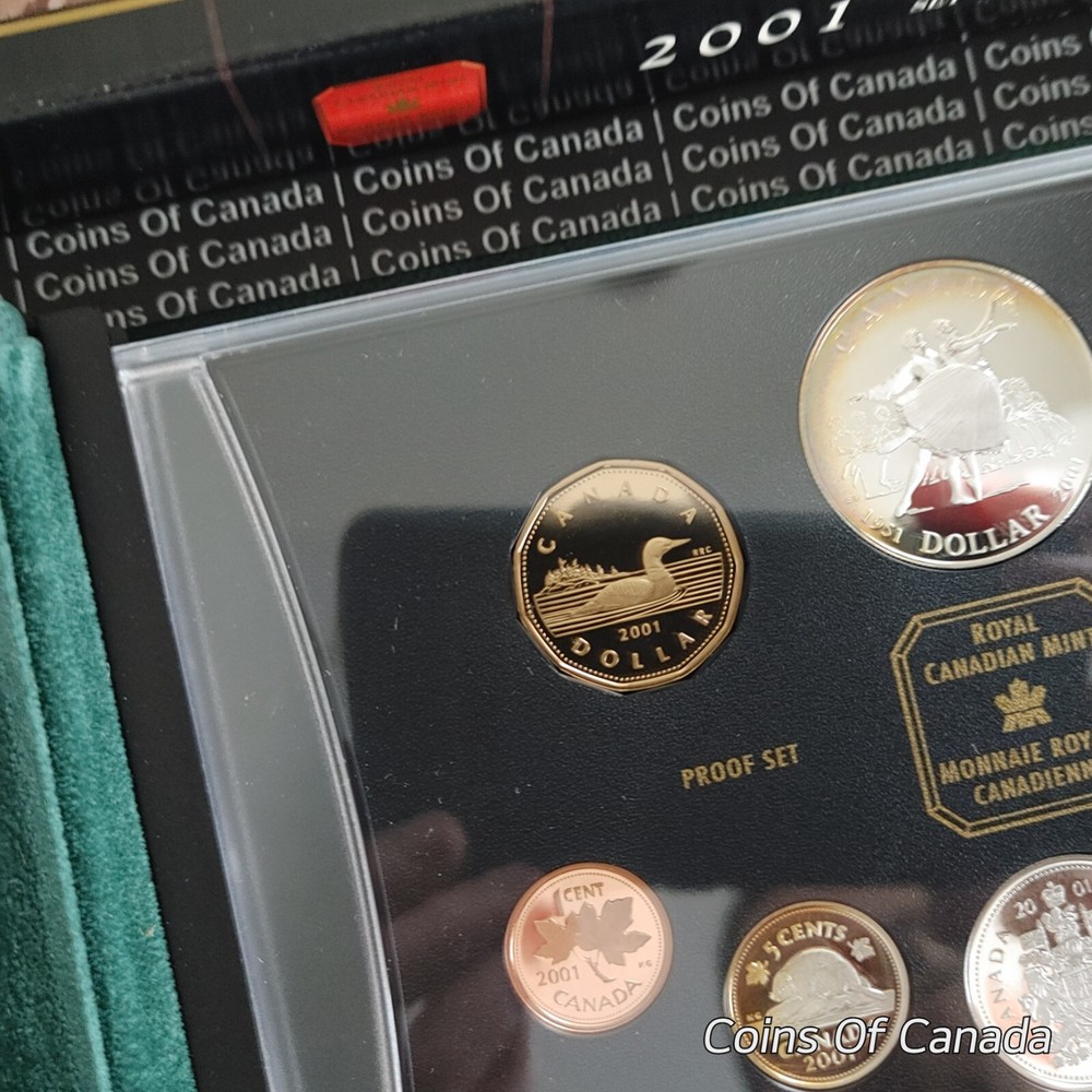 2001 Canada 8 Coin Proof Set - With Special Edition Silver Dollar #coinsofcanada