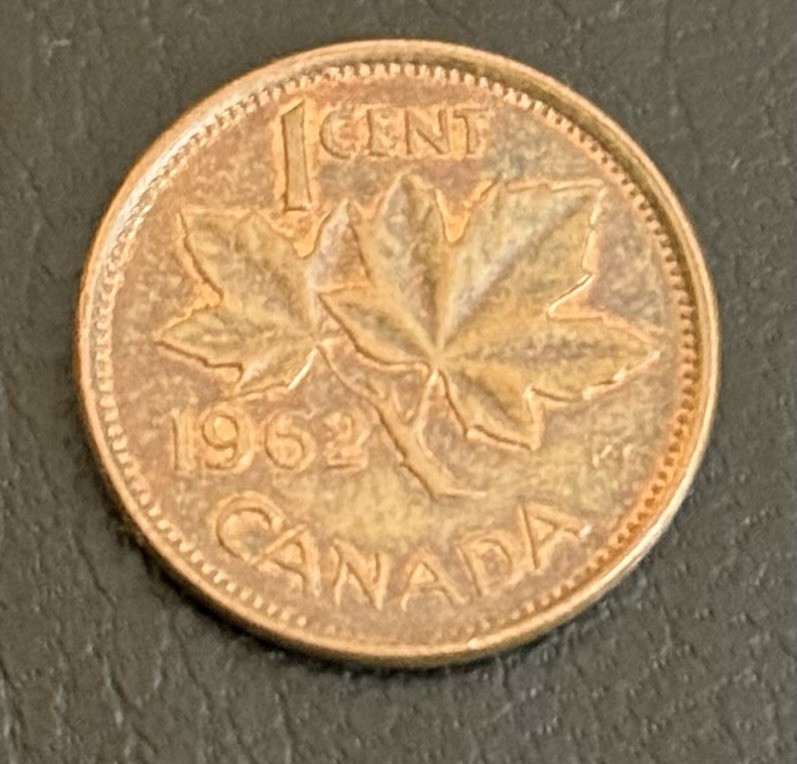 CIRCULATED COIN / 1962 CANADA / ONE CENT