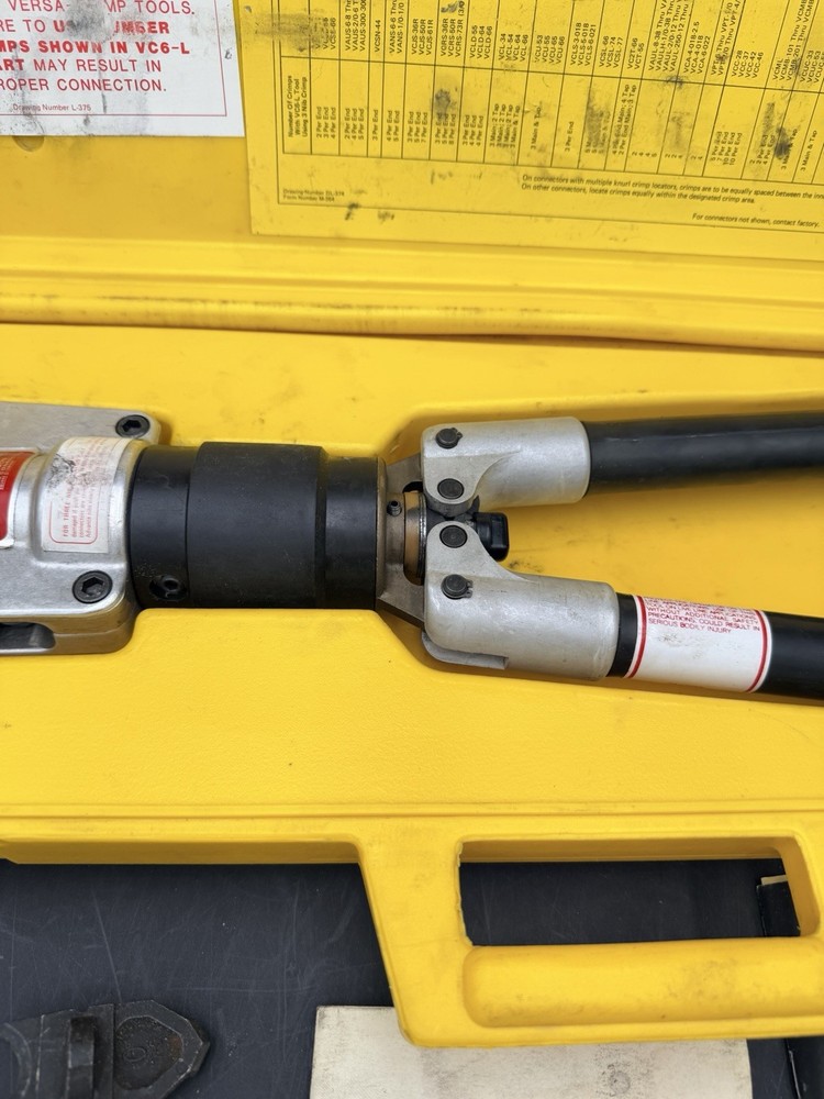 Anderson VC6-L-SN Hydraulic Aluminum Wire Crimper Compression Tool UNTESTED