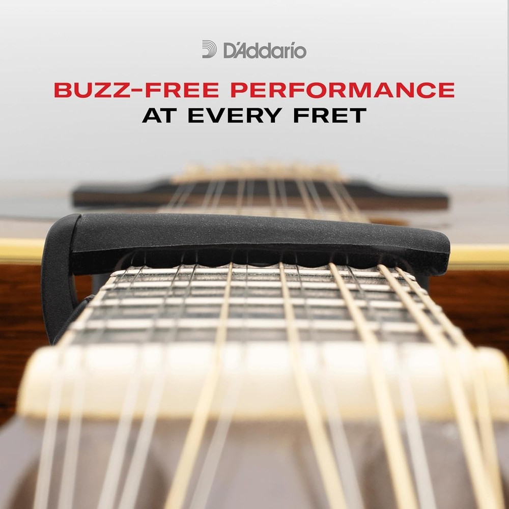 Guitar Capo Adjustable Silver Rubber For Acoustic Electric Classical 12-String