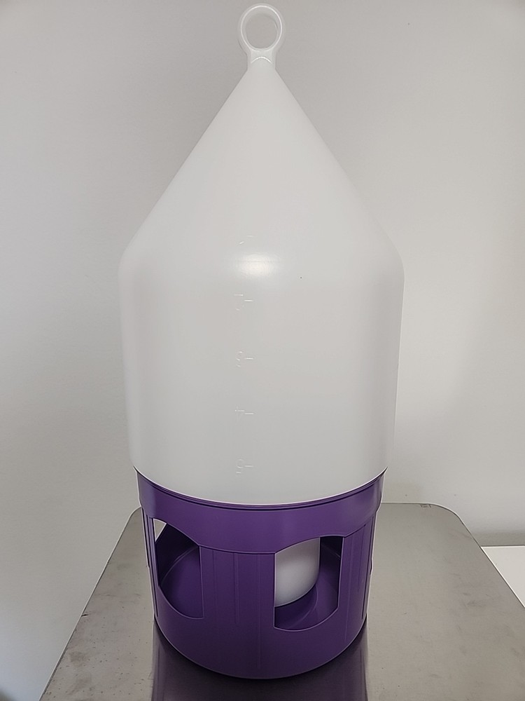 Polmark Antibacterial Drinker with Lifting Handle and Lock White/Violet 5L