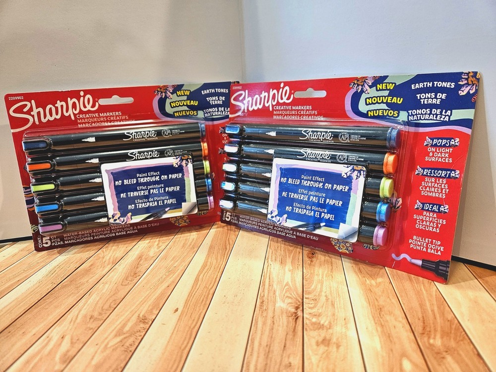 Sharpie Creative Markers: 5-Pack Multicolor Set in Earth Tones (2 Packs)