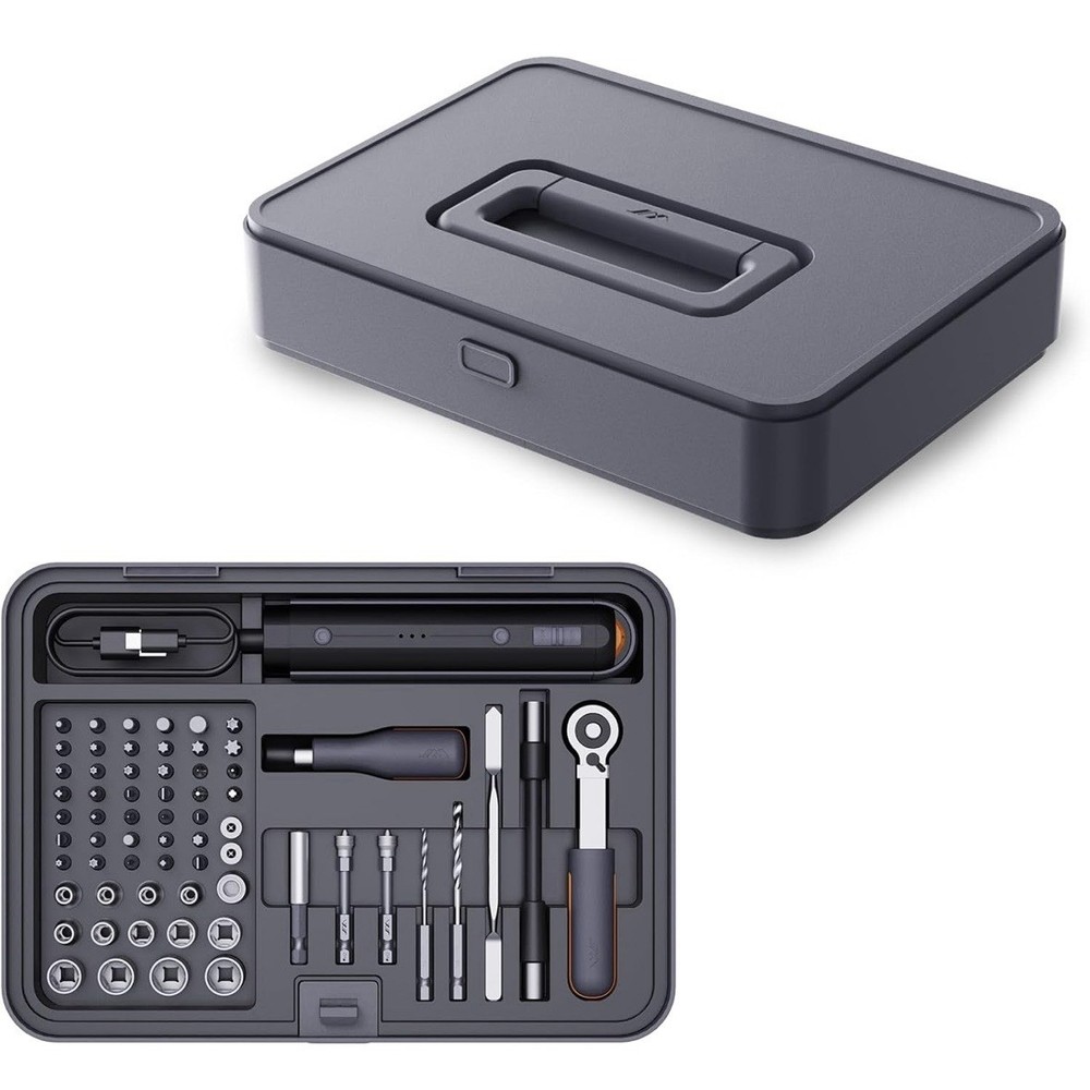 Jimihome Stackable Tool Kit Tray Set I Electronic Cordless Screwdriver Set