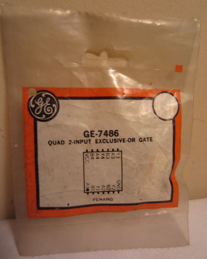 GE General Electric GE-7486 Quad 2-Input Exclusive OR Gate