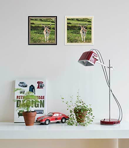 8x8 Picture Frame Deep Split Molding Easel Stand for Table/Desk Display Photo