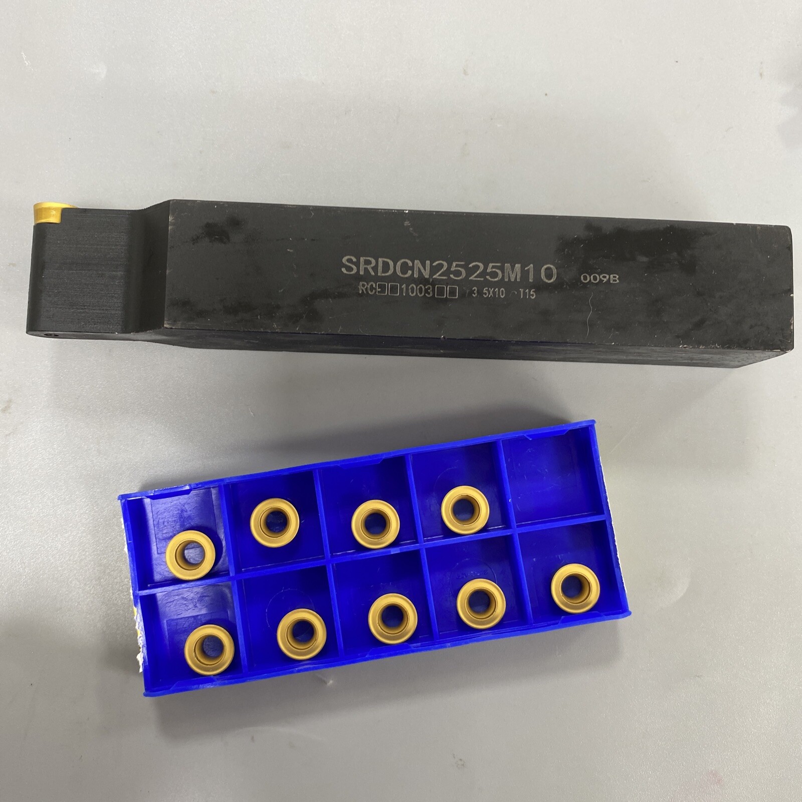 25mm SRDCN2525M10 Lathe External Turning Tool Holder +RCMT10T3 insert R5 round