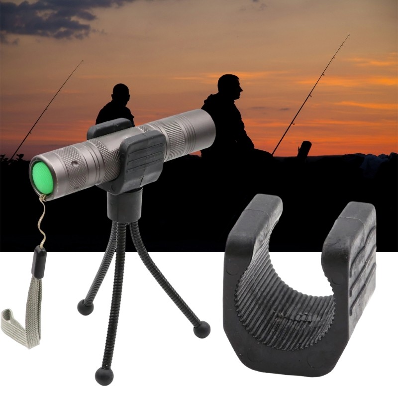 Flashlight Holder Universal Light Clip 1/4in Thread Flashlight Mounting Clamps