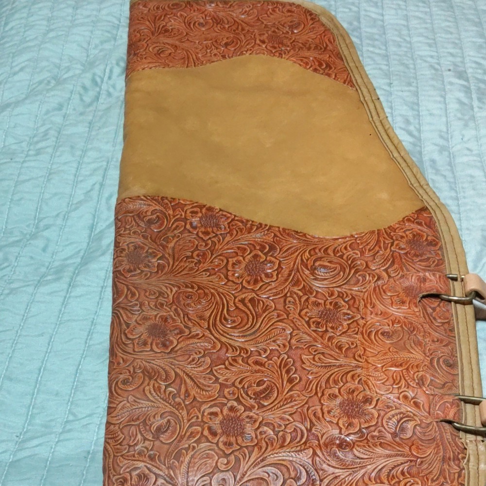 Vintage Weather Shield Leather Rifle Soft Case with Handle