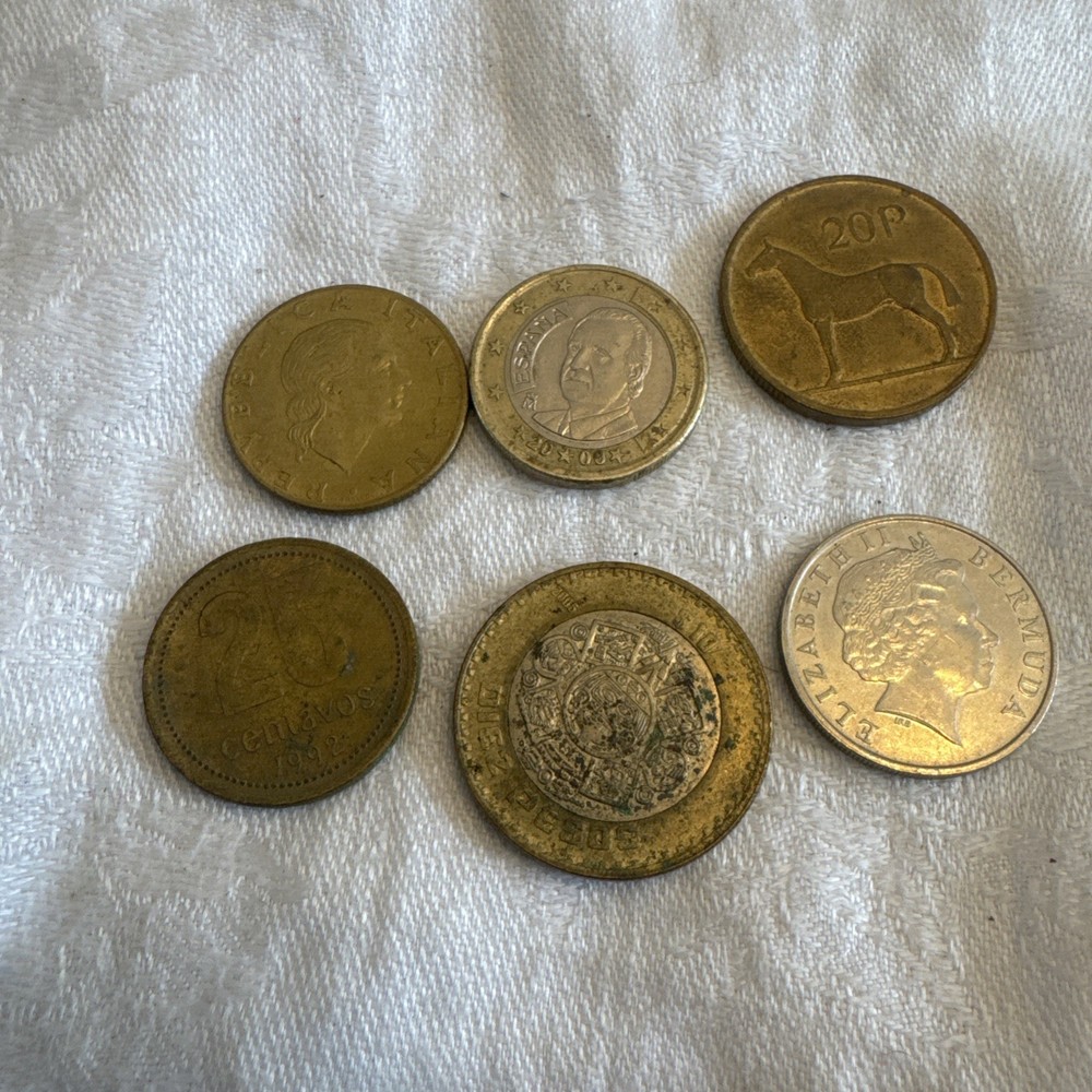 6 Foreign Coins