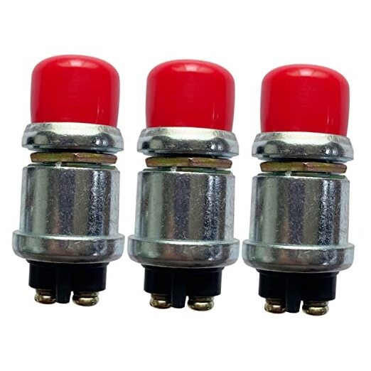 Push Button Momentary Starter Switch,  Heavy Duty Momentary Switch for 12V Red