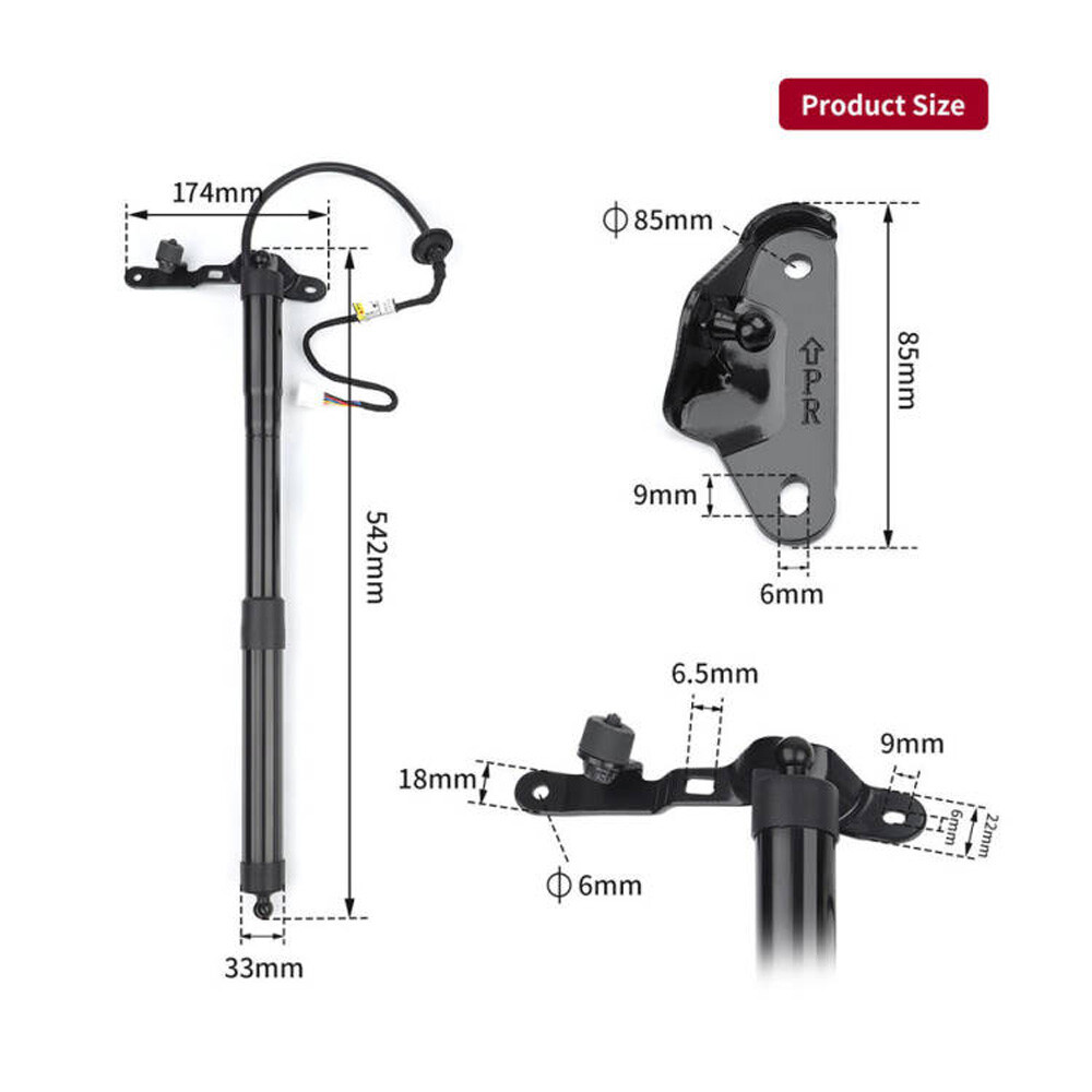 Rear Tailgate Power Hatch Lift Support Strut for 2013-18 Toyota RAV4 6892009010