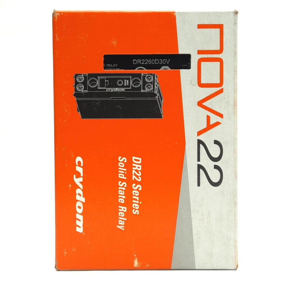 Crydom DR2260D30V Solid State Relay, 4-32VDC Input, 48-600VAC Output, 30A