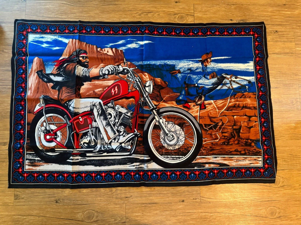 Vintage 'Ghost Rider' David Mann Tapestry