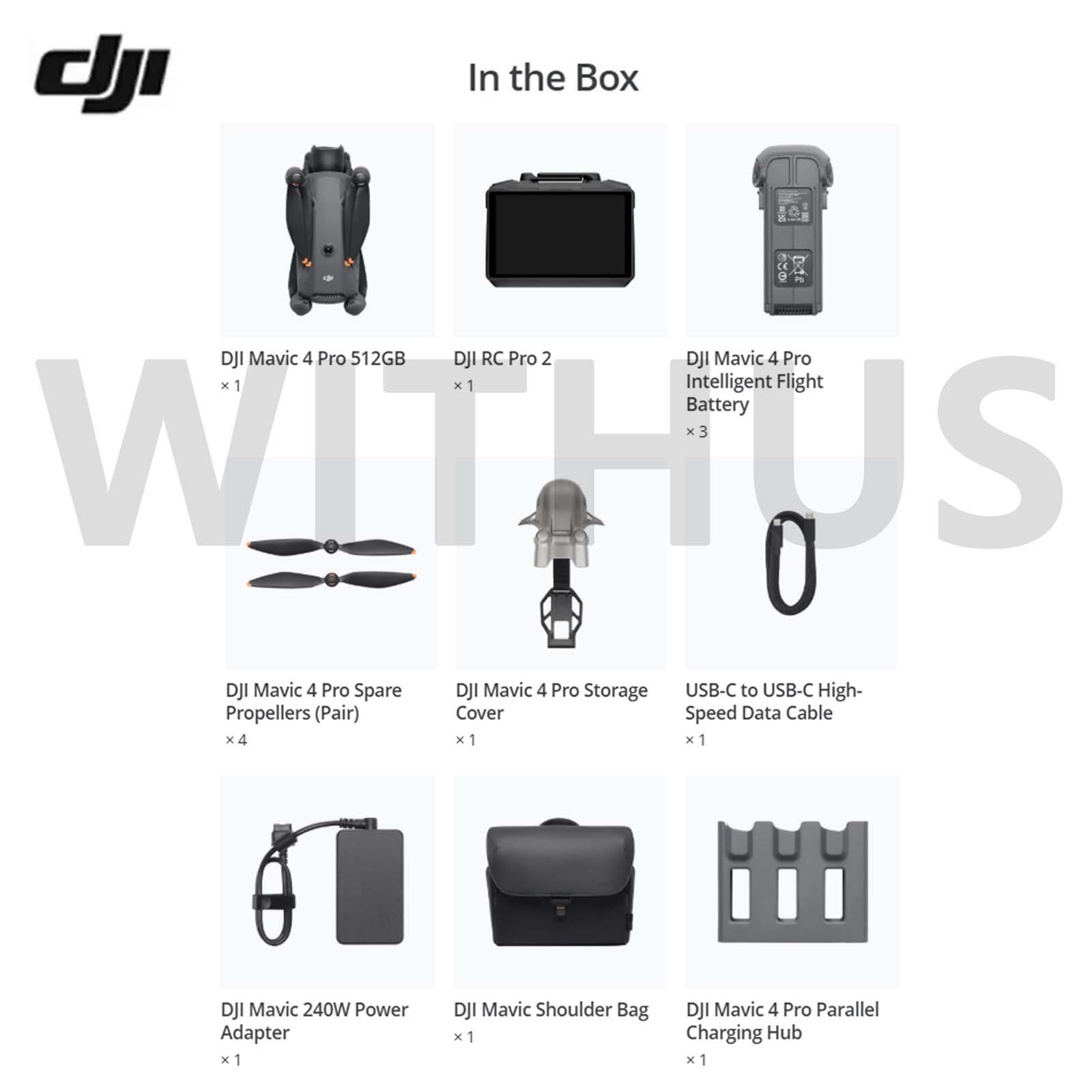 DJI Mavic 4 Pro Creator Combo (DJI RC Pro 2) Camera Drone (3 Batteries)_