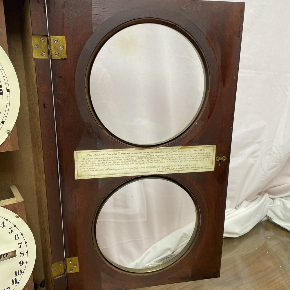 Seth Thomas 1875 parlor #3 Double Dial Calander Clock Very Nice Clean Clock ￼