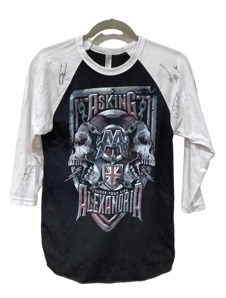 ASKING ALEXANDRIA Vintage Authentic Band Signed Autographed Tee T-Shirt S