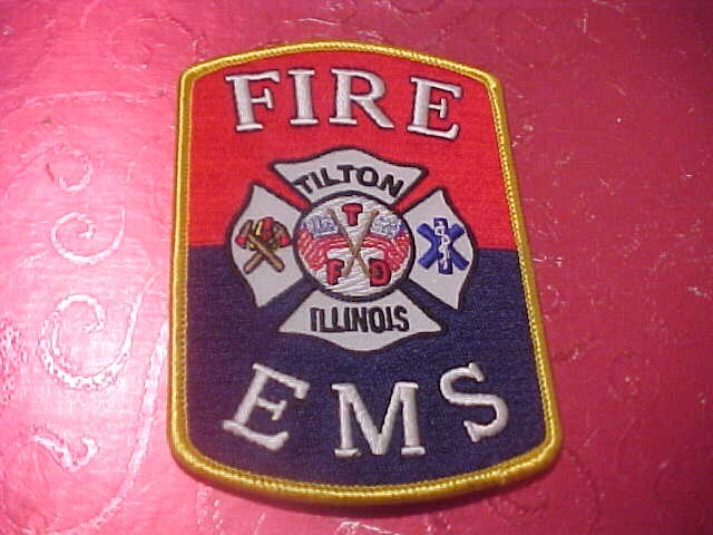 TILTON ILLINOIS FIRE PATCH SHOULDER SIZE UNUSED