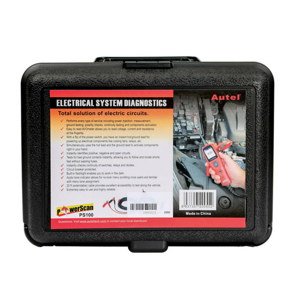 Autel PowerScan PS100 Electrical System Scanner 12V/24V Car Auto Circuit Tester