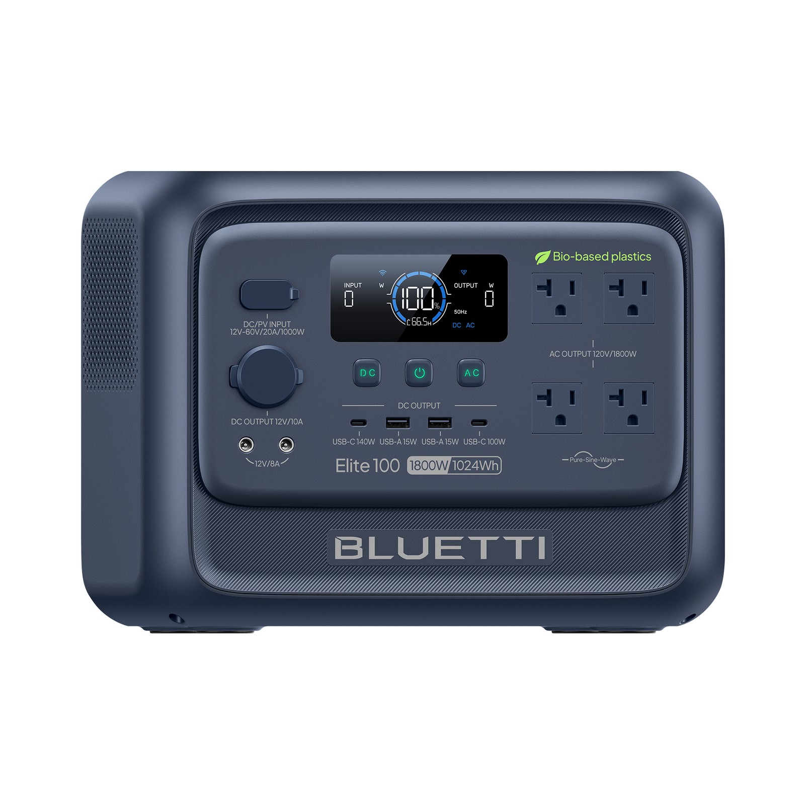 BLUETTI Elite 100 V2 Bio-based 1024Wh 1800W Portable Power Station for Outdoors