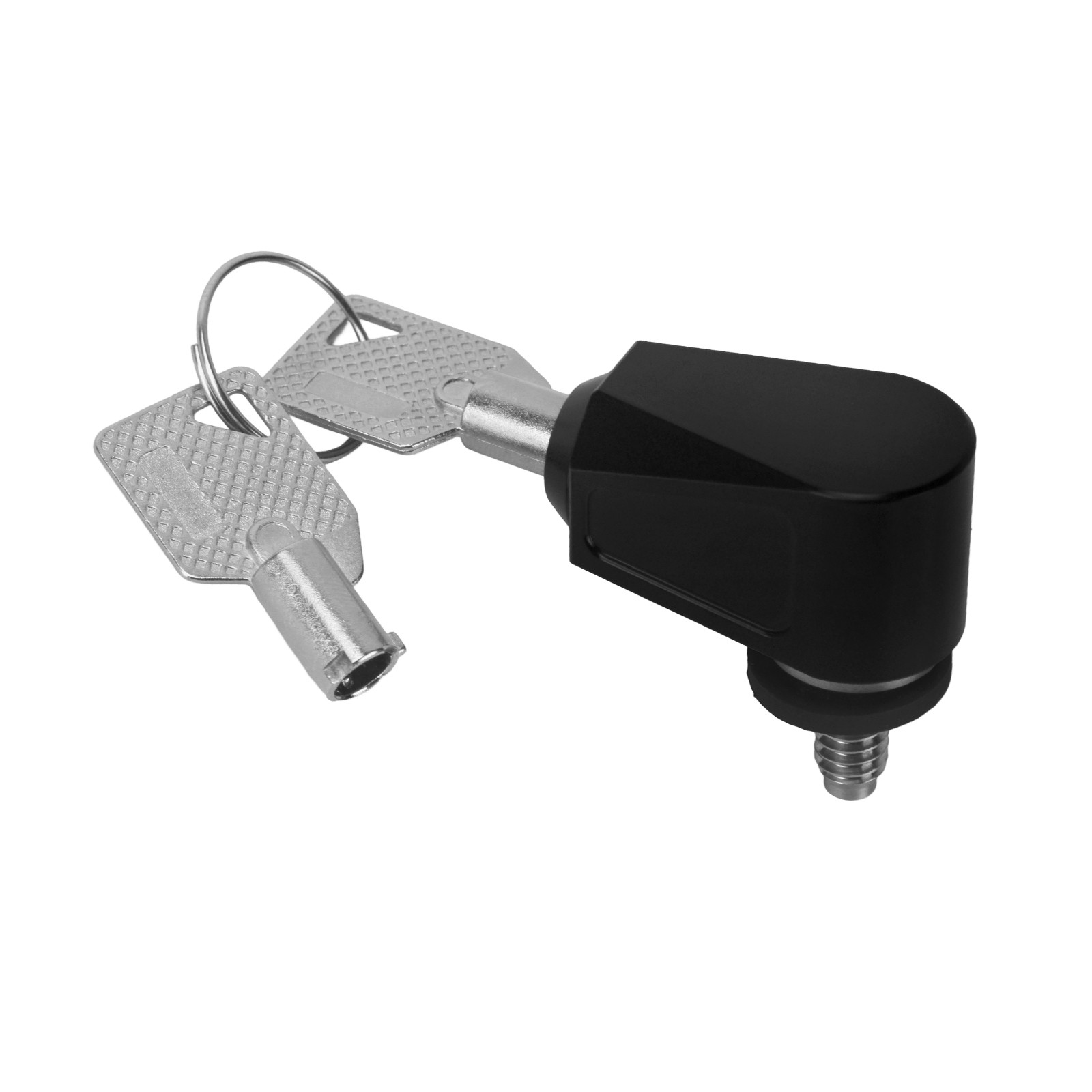 Black Seat Lock Push Pin 2 Keys Anti Theft Set For Harley Dyna Softail Touring