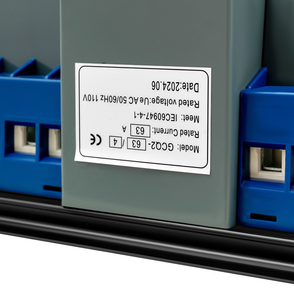 Dual Power Automatic Transfer Switch Generator Changeover Switch CB Level 63A 4P